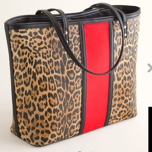 FAUX-SUEDE-LEATHER TOTE